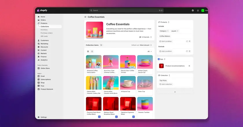 Shopify Collections picture
